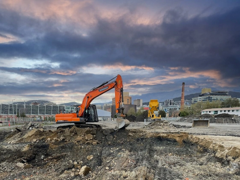 Works are well underway in Hobart